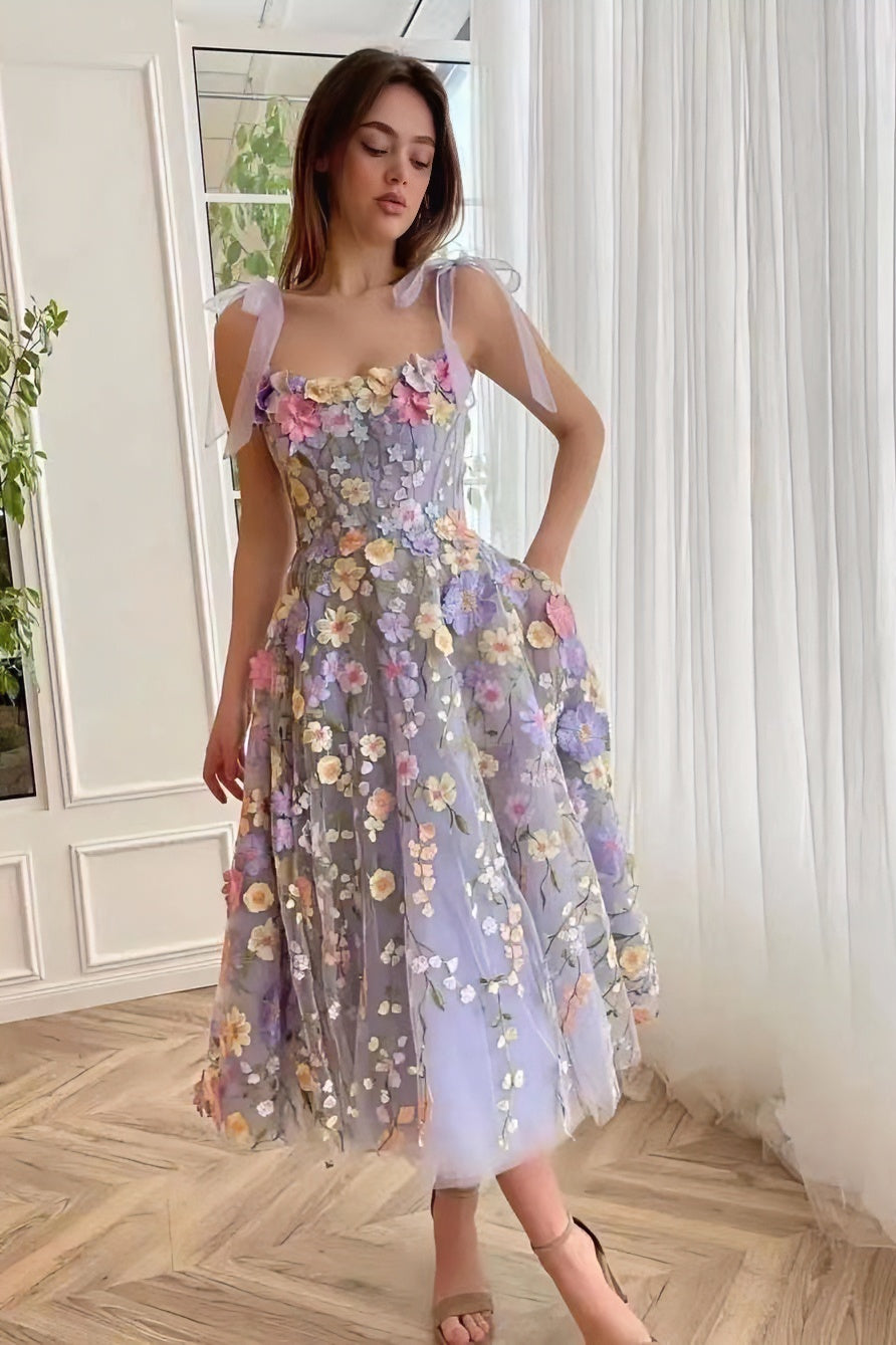 Three-dimensional flower embroidery hip-hugging sexy suspender dress