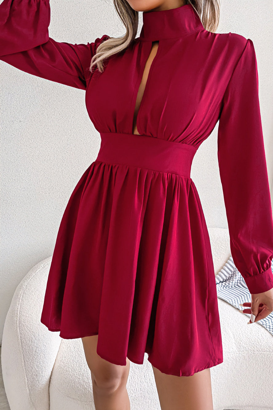 Sexy Hollow Waist Swing Dress