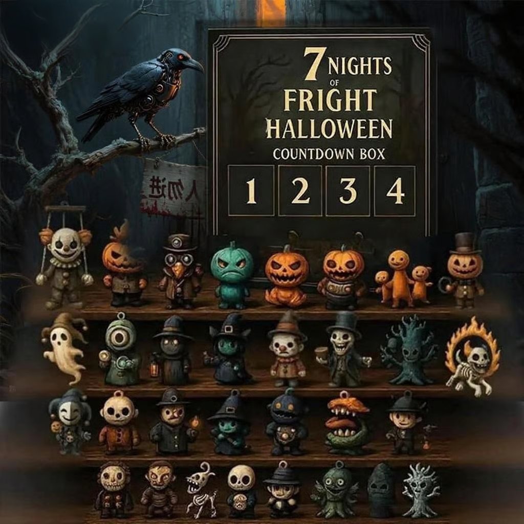 31 Nights of Fright – Halloween Countdown Box with Figurines