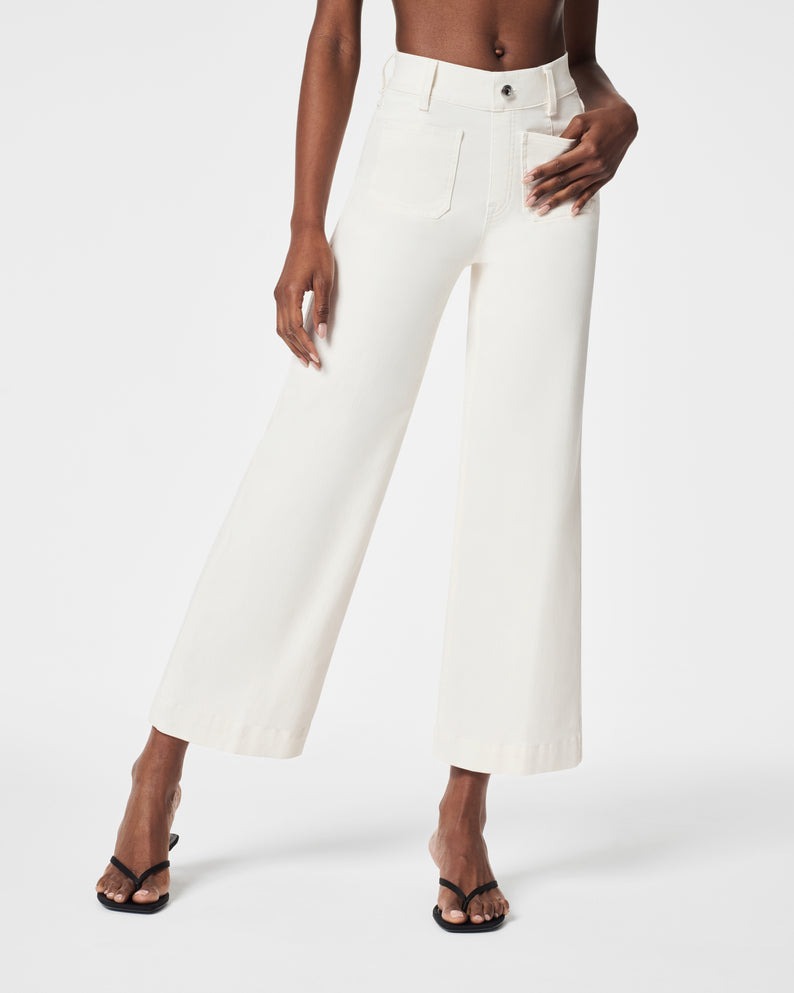 Tummy Control Cropped Wide-Leg Jeans(BUY 2 FREE SHIPPING)