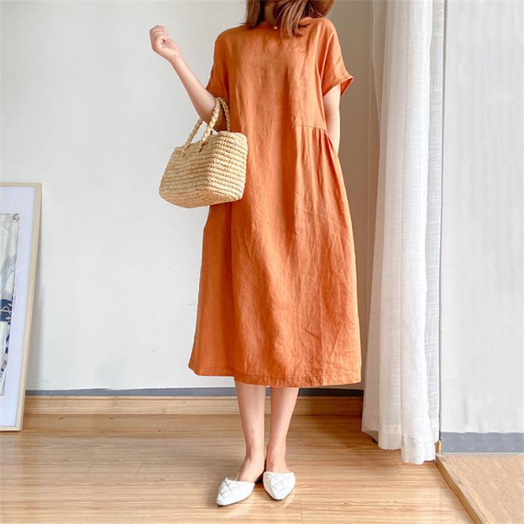 🔥HOT SALE🔥 Japanese Style Linen Cotton Dress