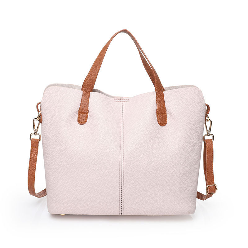 Latest Soft Leather Tote Bag-2Pcs Free Shipping