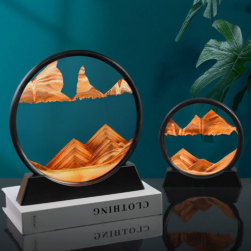 🔥Perfect gift-3D hourglass deep sea sand scene (let your mind empty and calm down)