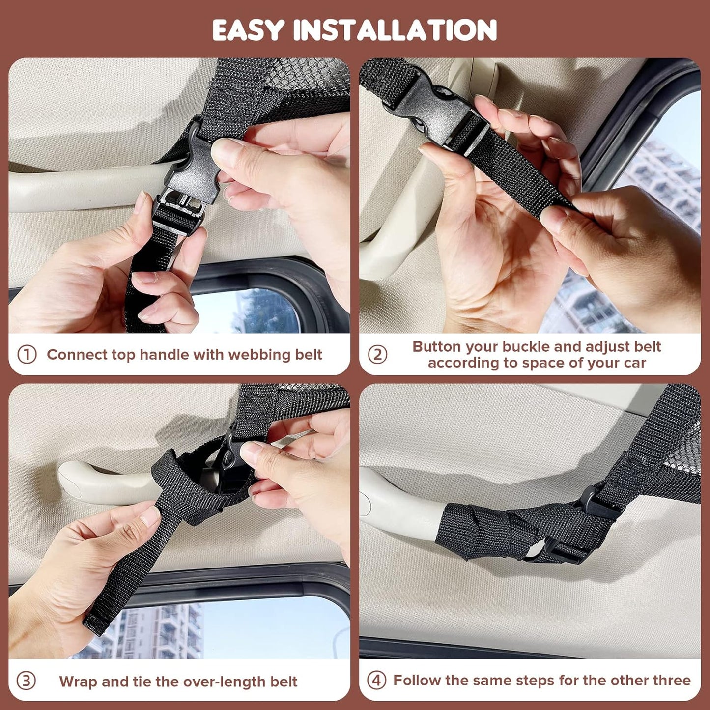 🔥✨HOT SALE -2025 Upgrade Car Ceiling Cargo Net Pocket