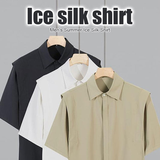 Men's Summer Ice Silk Shirt