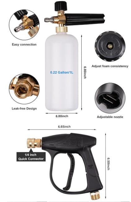 Water Spray Tool with 5 different angle nozzles