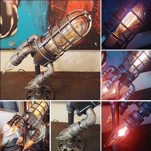 🔥Hot Sale🎁- Steampunk Rocket Lamp