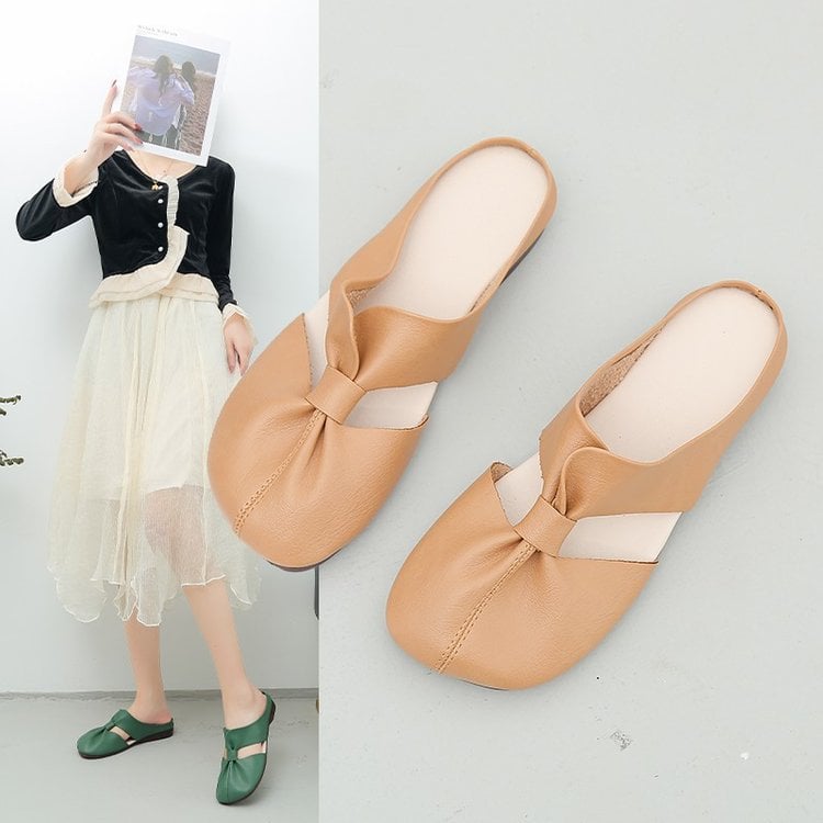 🎊 Hot Sale👣Cut Out Design Flat Mules