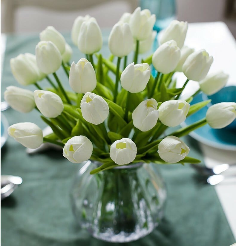 High Quality Artificial Latex Tulips(PCS 10)