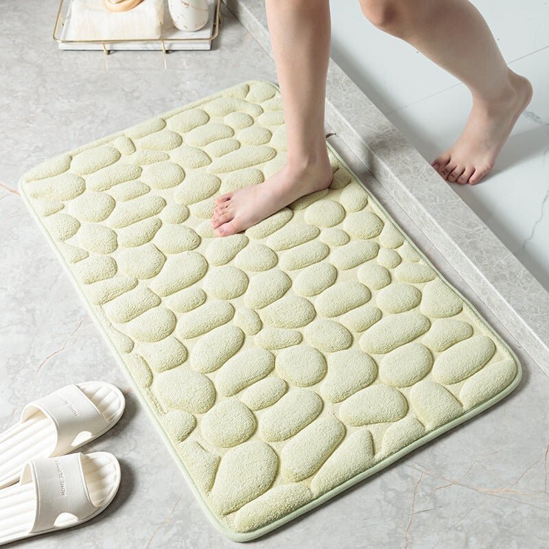 2024 New Arrival Cobblestone Embossed Bathroom Bath Mat