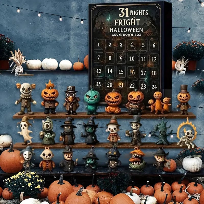 31 Nights of Fright – Halloween Countdown Box with Figurines