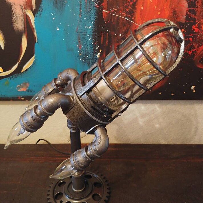 🔥Hot Sale🎁- Steampunk Rocket Lamp