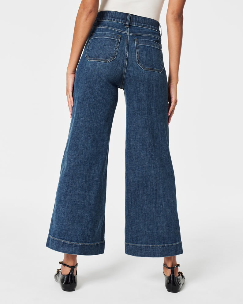 Tummy Control Cropped Wide-Leg Jeans(BUY 2 FREE SHIPPING)