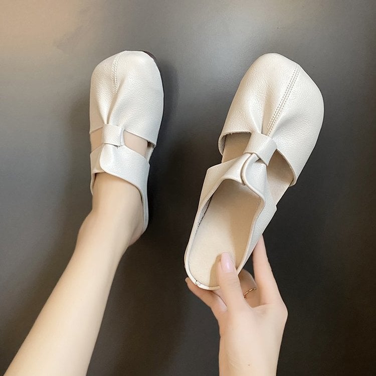 🎊 Hot Sale👣Cut Out Design Flat Mules