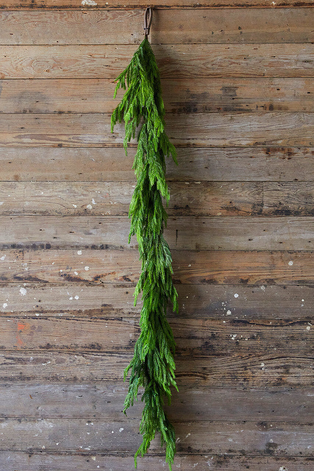 Special sale - real touch deluxe norfolk pine garland