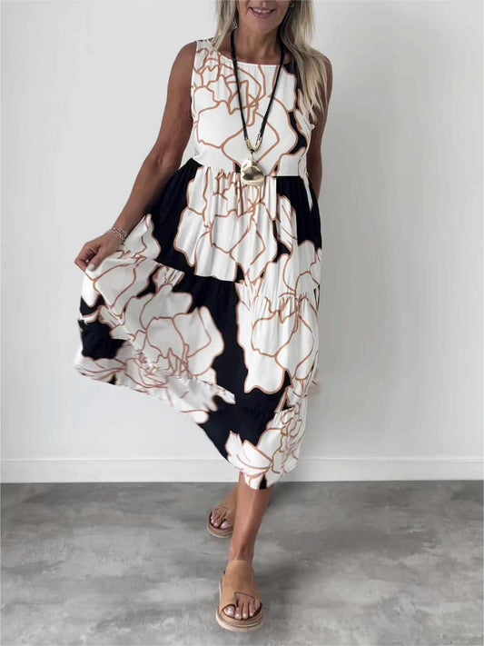 Off The Shoulder Printed Dress