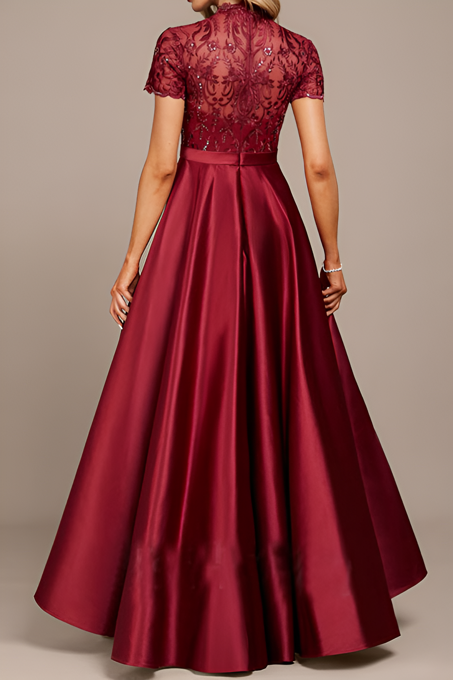 Burgundy Engagement Dress Mermaid Evening Dress