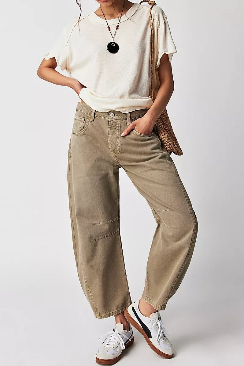 🎁This Week's Special Price $39.99💥Casual And Trendy Mid-Rise Tube Jeans
