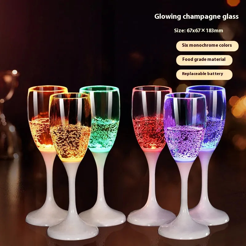 led light wine glasses