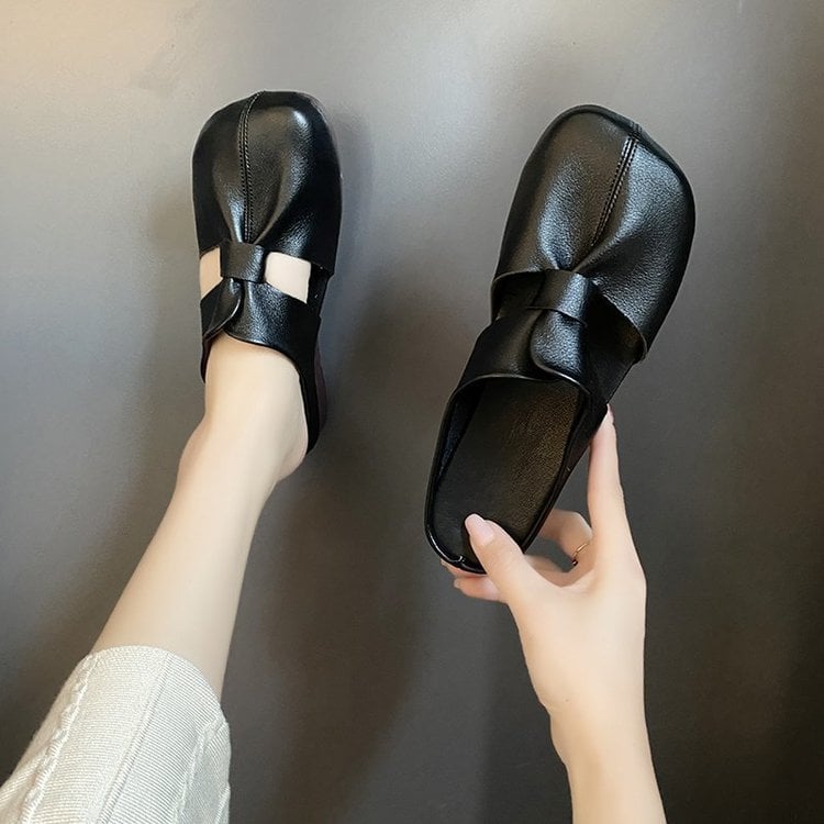 🎊 Hot Sale👣Cut Out Design Flat Mules