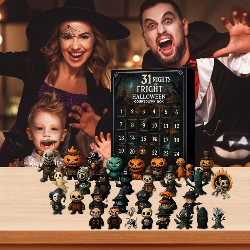31 Nights of Fright – Halloween Countdown Box with Figurines