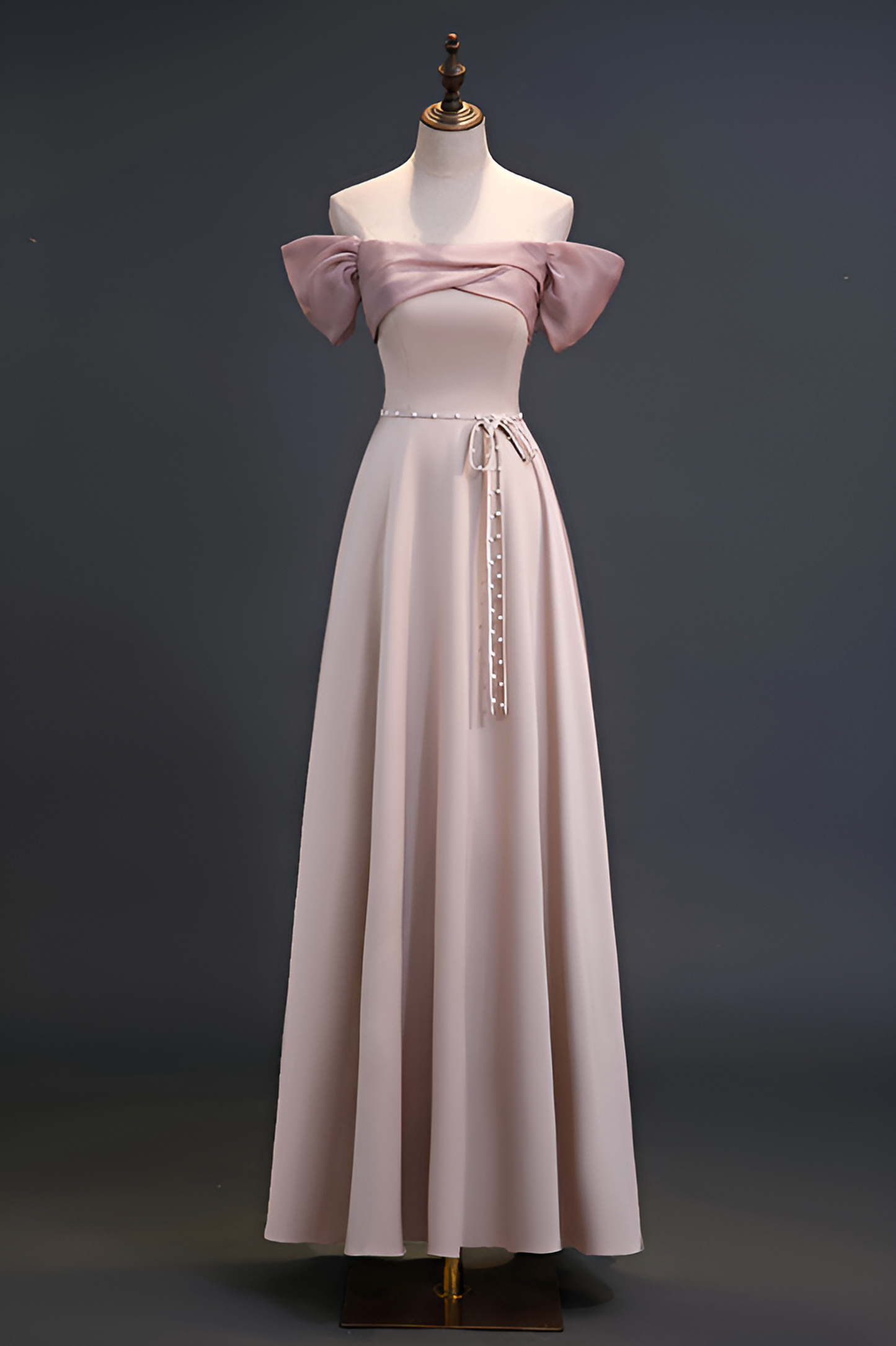 Bridesmaid dress satin pink sister dress bridesmaid group dress