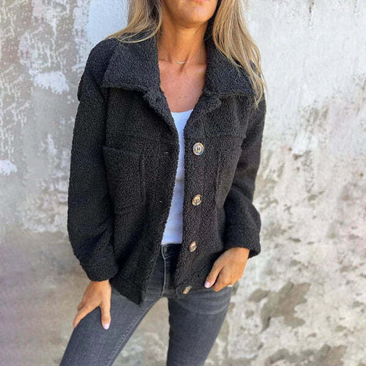 Elegant Short Jacket with Lapel – Ideal for Any Occasion