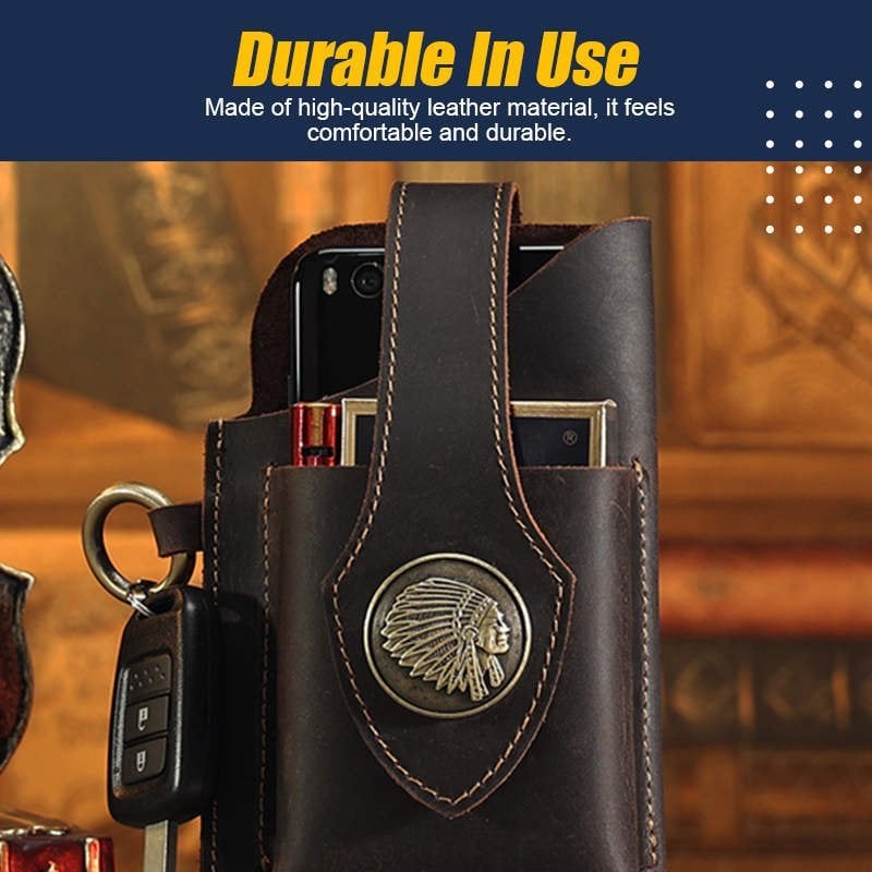 🔥Multifunctional Leather Mobile Phone Bag (BUY 2 FREE SHIPPING)