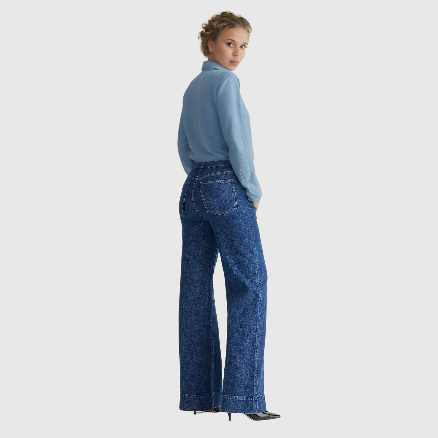 🎁This Week's Special Price $39.99💥Tall Wide Leg Denim Trouser
