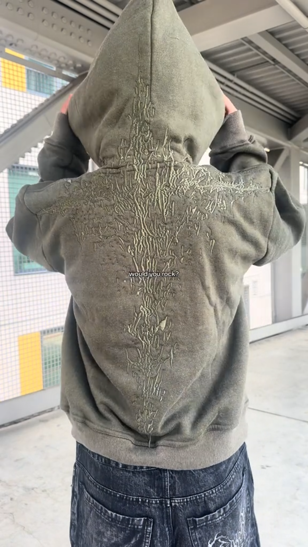 Embroidered  hoodie