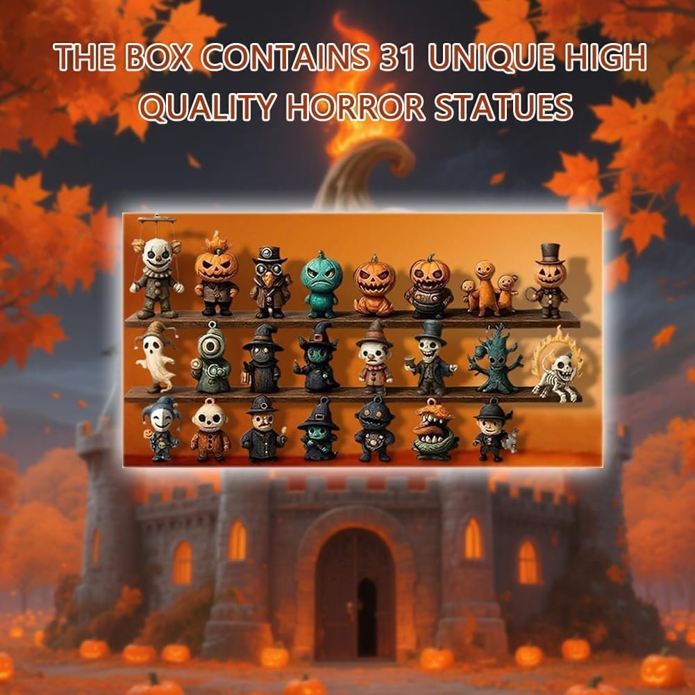 31 Nights of Fright – Halloween Countdown Box with Figurines