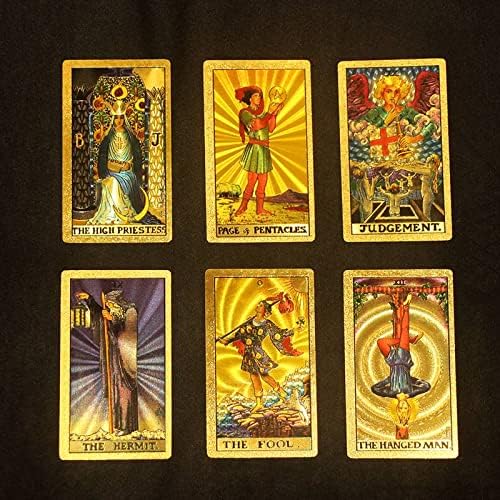 🔥Explore the Mystical World of Tarot Gold Foil Tarot (Buy 2 Free Shipping)