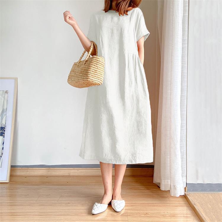 🔥HOT SALE🔥 Japanese Style Linen Cotton Dress