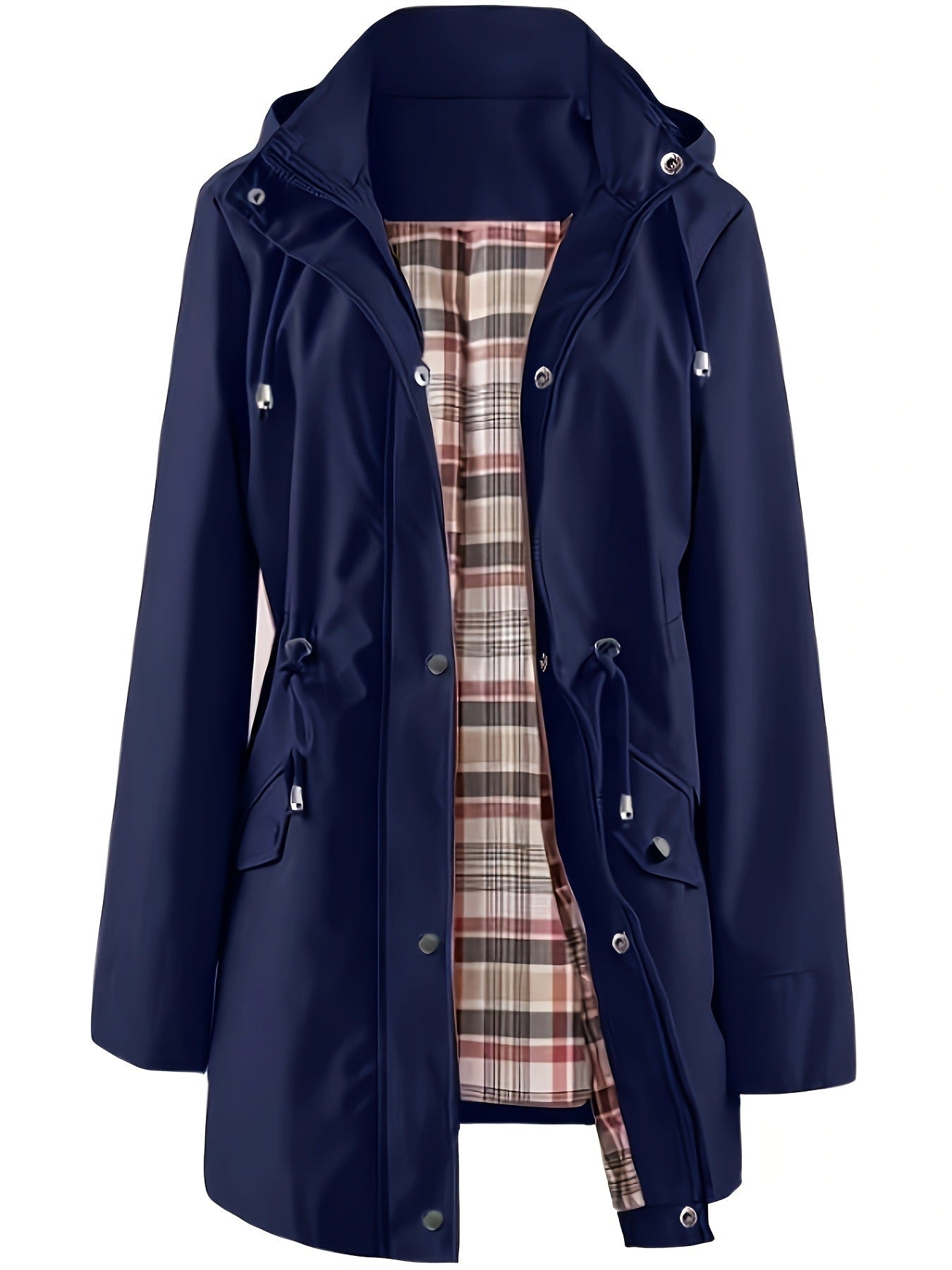 Solid Color Casual Jackets, Waterproof and Windproof Coats, Hooded Windbreakers