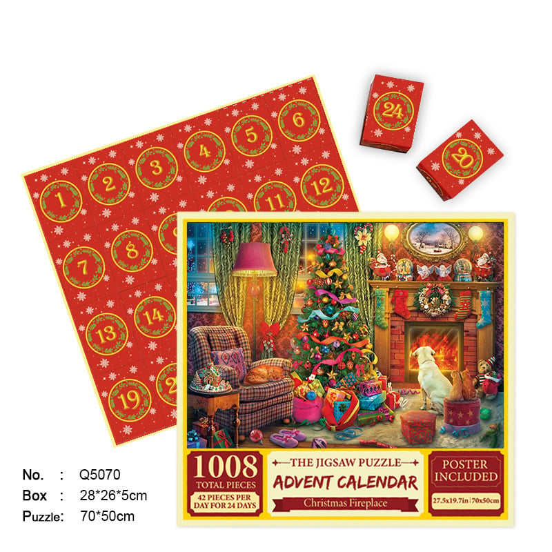 🎄Christmas Advent Calendar Jigsaw Puzzle 1000pcs🧩🎁(Buy 2 Free Shipping)