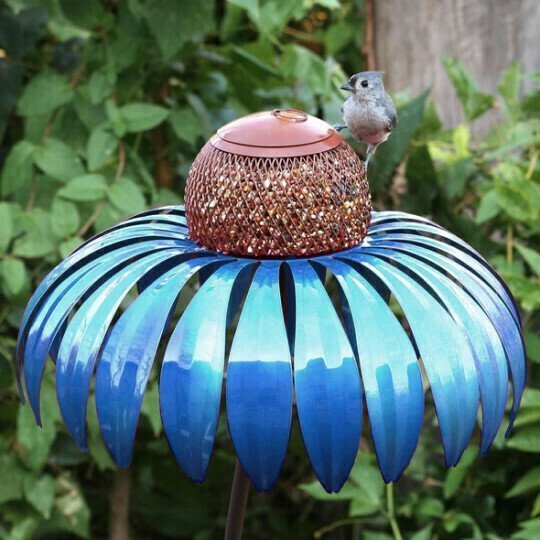 Pink Coneflower Bird Feeder