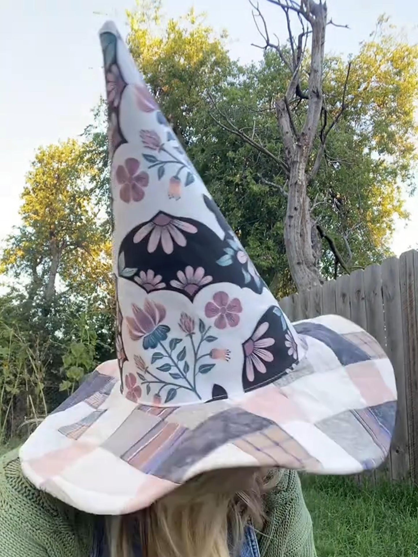 🔥🔥 The Quilted Witch Hat | Handcrafted Folk Art Hat