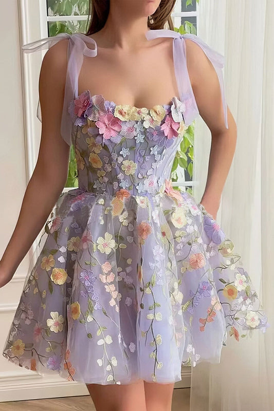 Three-dimensional flower embroidery hip-hugging sexy suspender dress