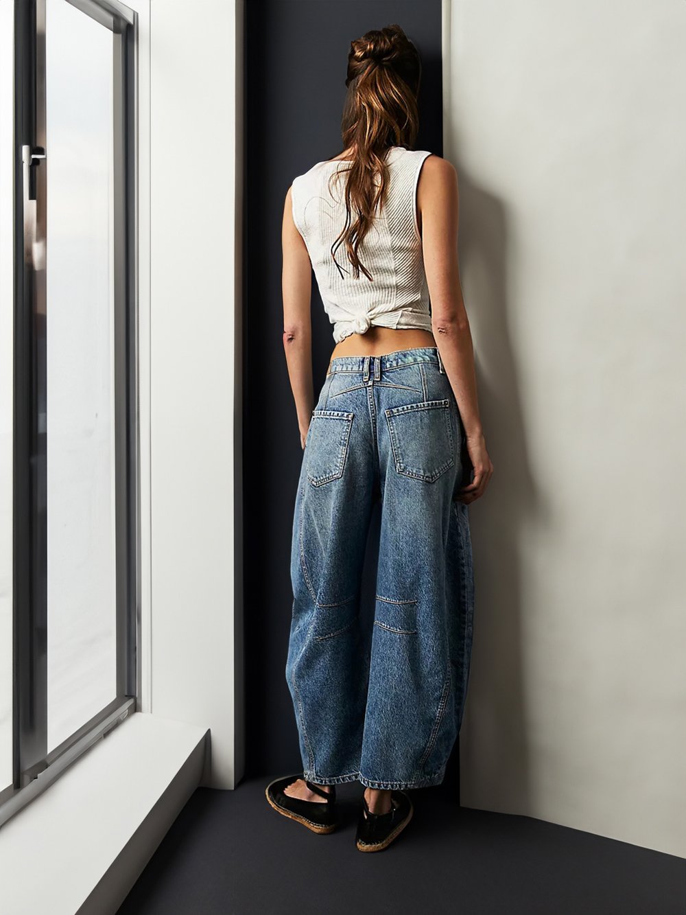 🎁This Week's Special Price $39.99💥Casual And Trendy Mid-Rise Tube Jeans