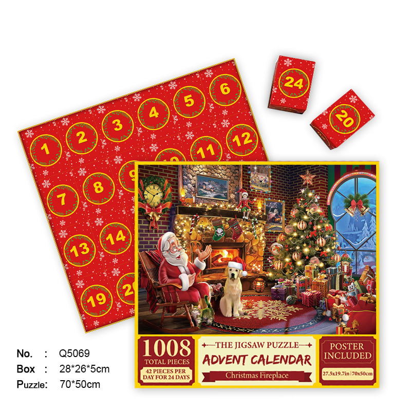 🎄Christmas Advent Calendar Jigsaw Puzzle 1000pcs🧩🎁(Buy 2 Free Shipping)