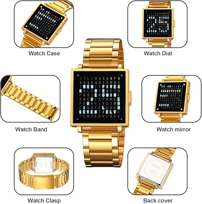 👨‍💼45% off-Square Letter Men's Luxury Electronic Watch⌚
