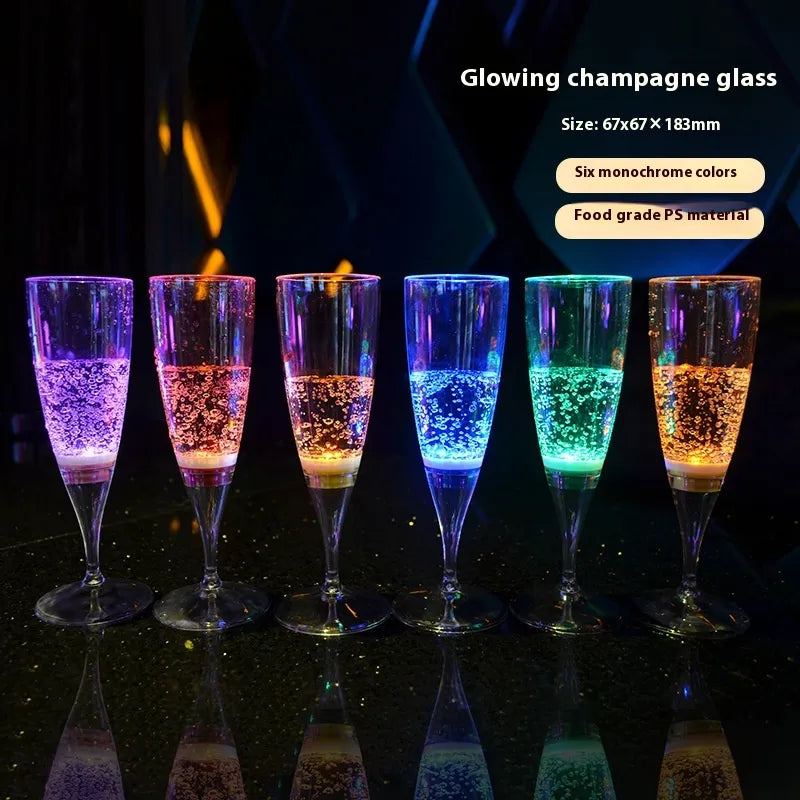 led light wine glasses