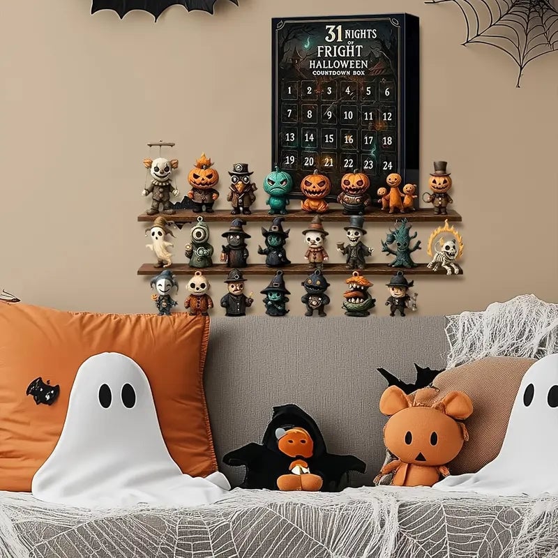 31 Nights of Fright – Halloween Countdown Box with Figurines