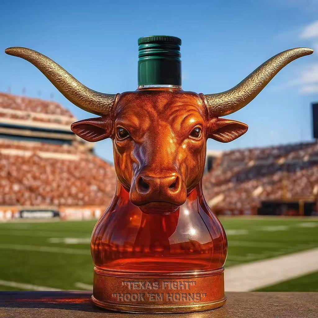 🐂🏈Texas Longhorns football Whisky collector's bottle🤘