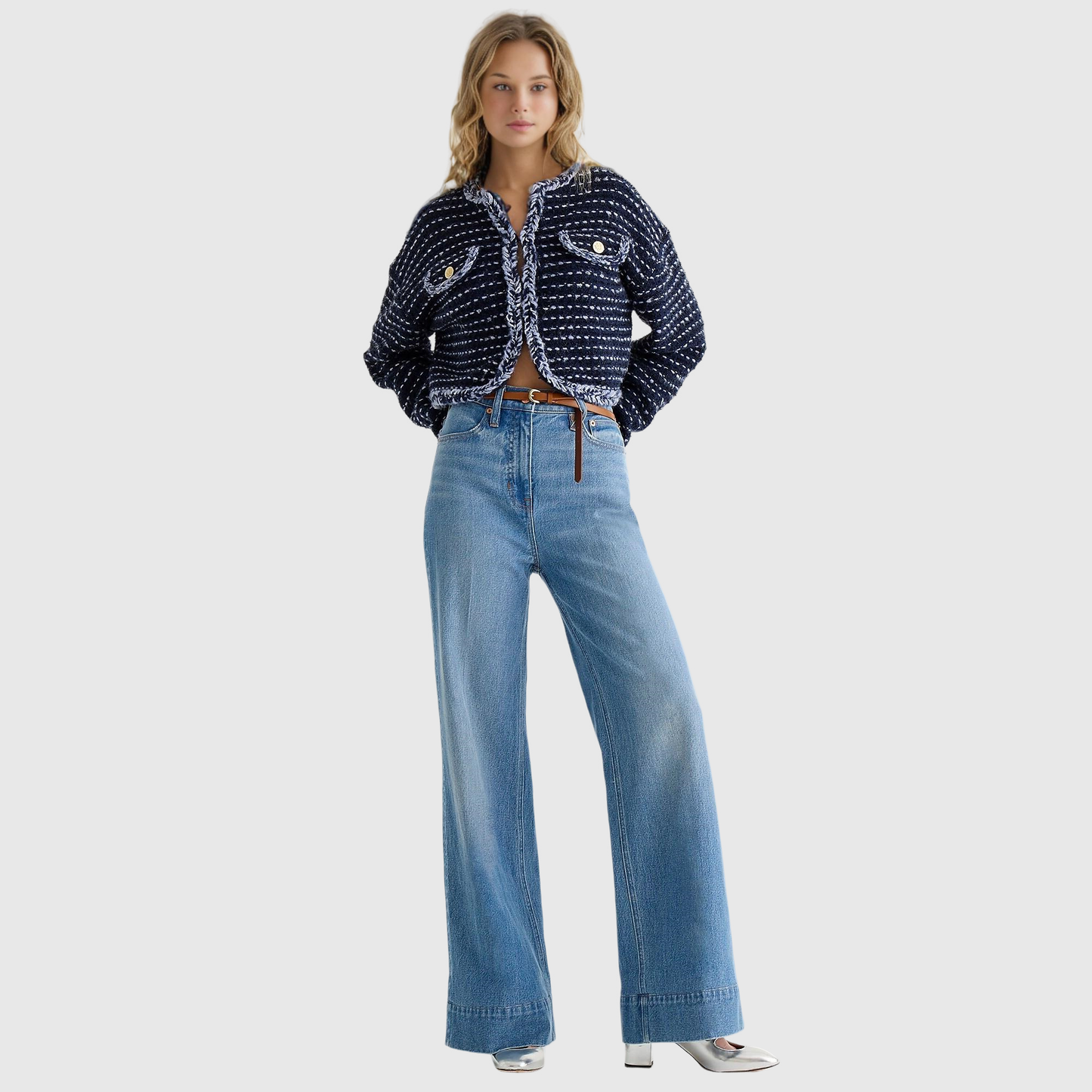 🎁This Week's Special Price $39.99💥Tall Wide Leg Denim Trouser