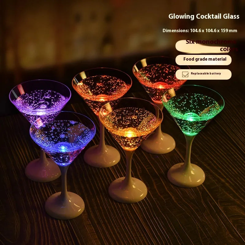 led light wine glasses