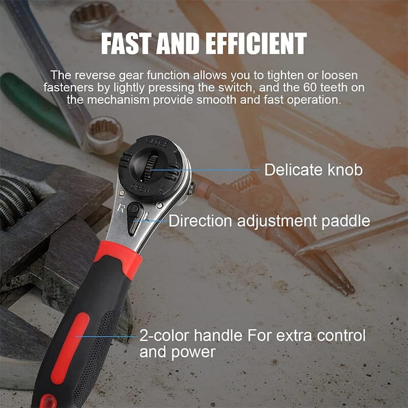 Hot Sale 49% OFF - Adjustable Ratchet Wrench