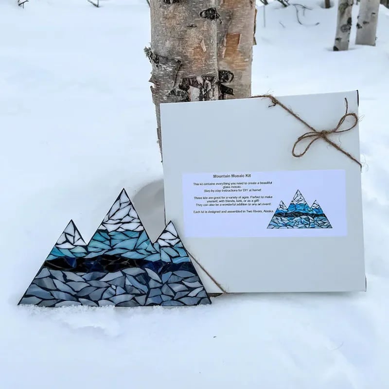 Mountain Range Glass Mosaic DIY Kit