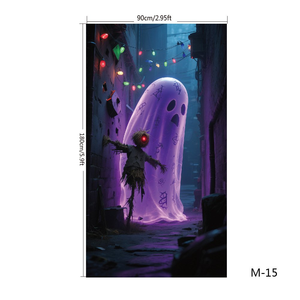 Christmas and Halloween front door decoration