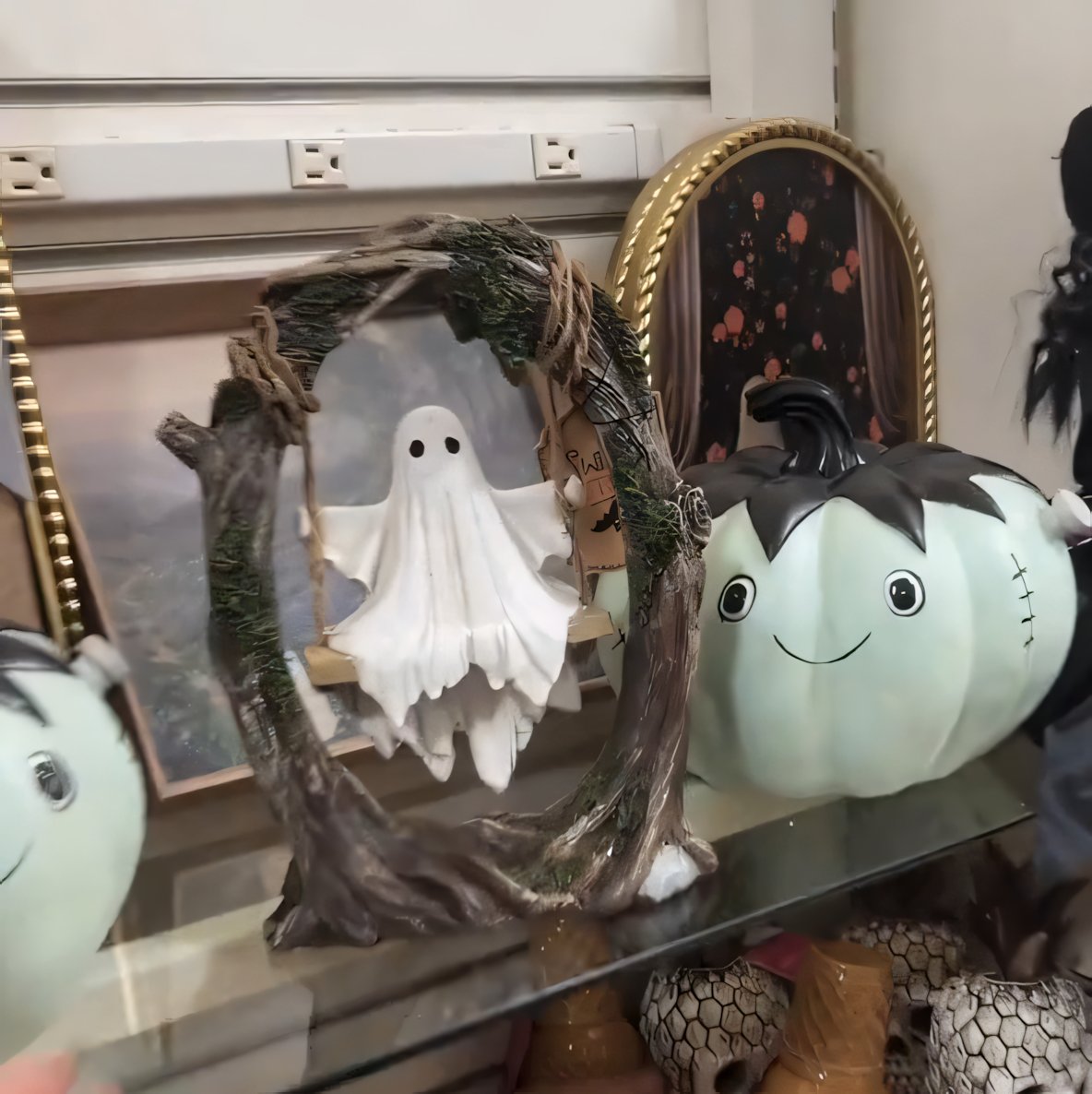 2025 Swinging Shadows: Ghost on a Tree Swing